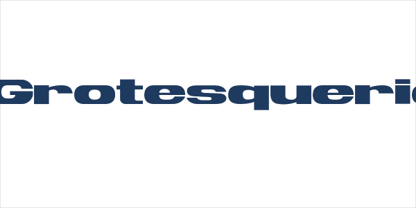 Nouvelle Grotesquerie Regular Logo