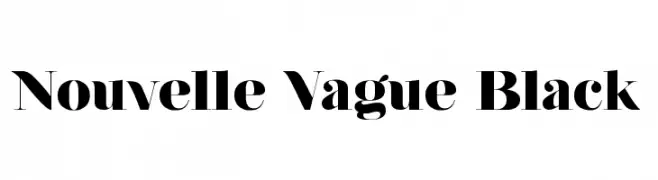Nouvelle Vague Black  Frei Schriftart Herunterladen