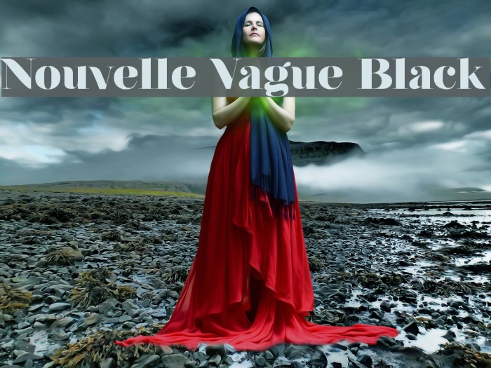 Nouvelle Vague Black Schriftart examples