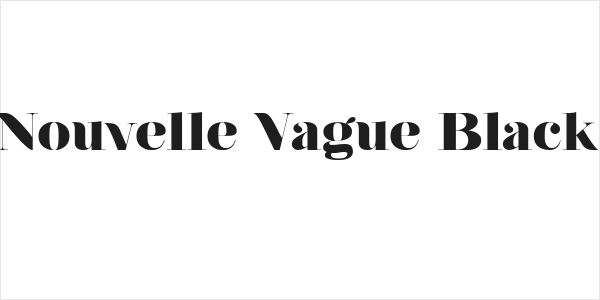 Nouvelle Vague Black Logo