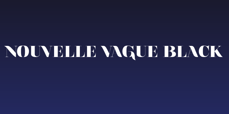 Nouvelle Vague Black Social Header