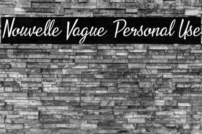 Nouvelle Vague Personal Use Example 3