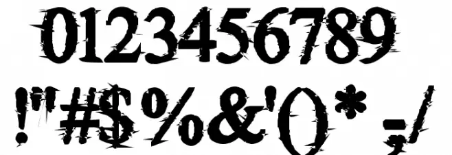 Nova Cane Font OTHER CHARS