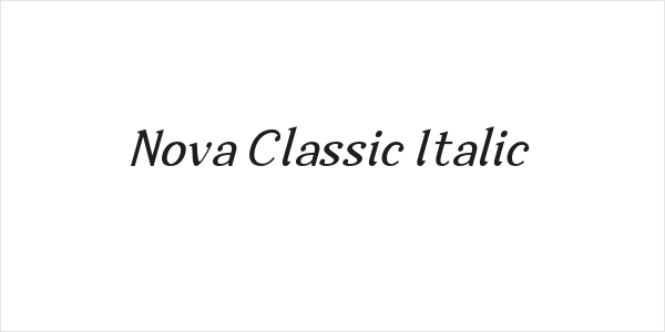 Nova Classic Italic Logo