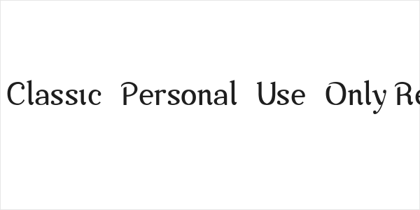 Nova-Classic-Personal-Use-Only Regular Logo