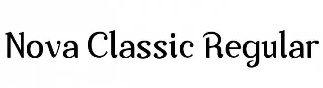 Nova Classic Regular  baixar fontes gratis