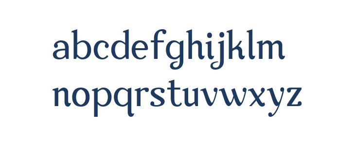 Nova Classic Regular Lowercase