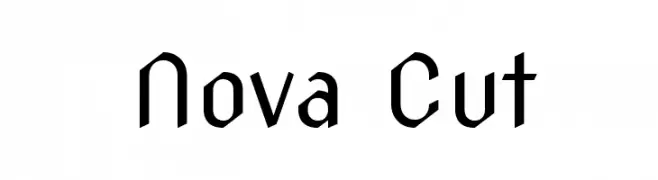Nova Cut  नि: शुल्क फ़ॉन्ट्स डाउनलोड