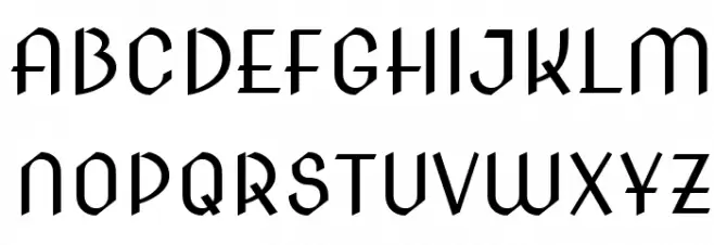 Nova Cut Font UPPERCASE