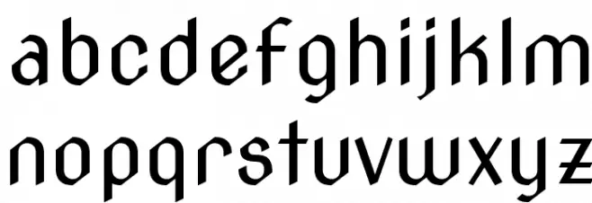 Nova Cut Font LOWERCASE