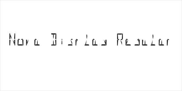Nova Display Regular Logo