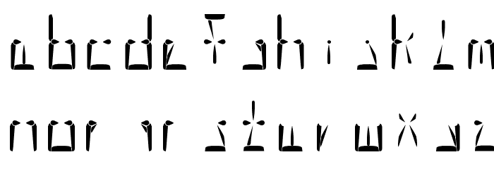 Nova Display Regular Font LOWERCASE