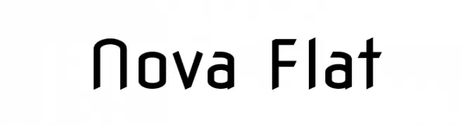 Nova Flat  नि: शुल्क फ़ॉन्ट्स डाउनलोड