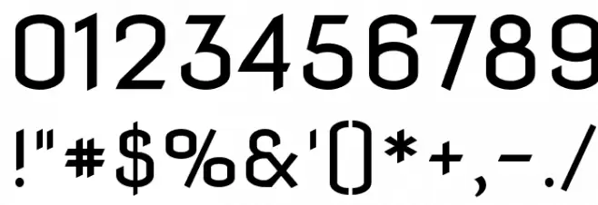 Nova Flat Font OTHER CHARS