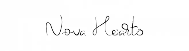 Nova Hearts  Fuentes Gratis Descargar