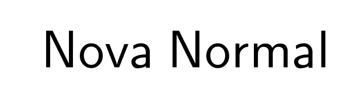Nova Normal Font