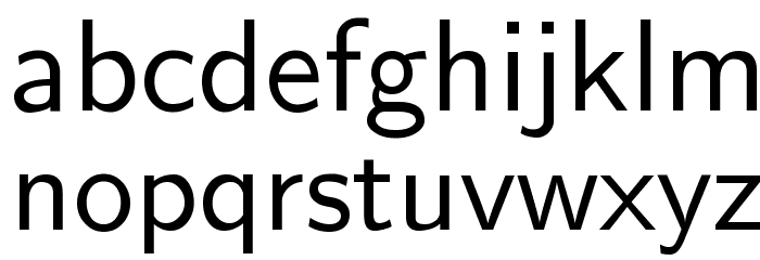Nova Normal Font LOWERCASE