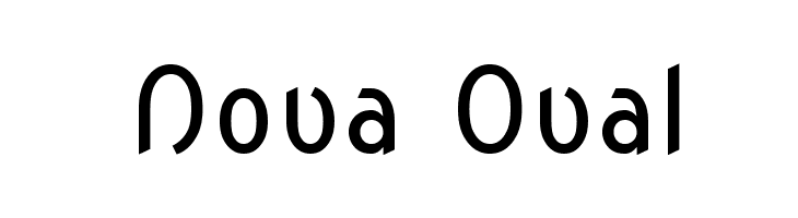 Nova Oval Font