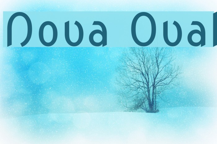 Nova Oval フォント examples