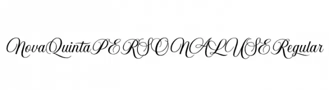 Nova Quinta PERSONAL USE Regular  Frei Schriftart Herunterladen