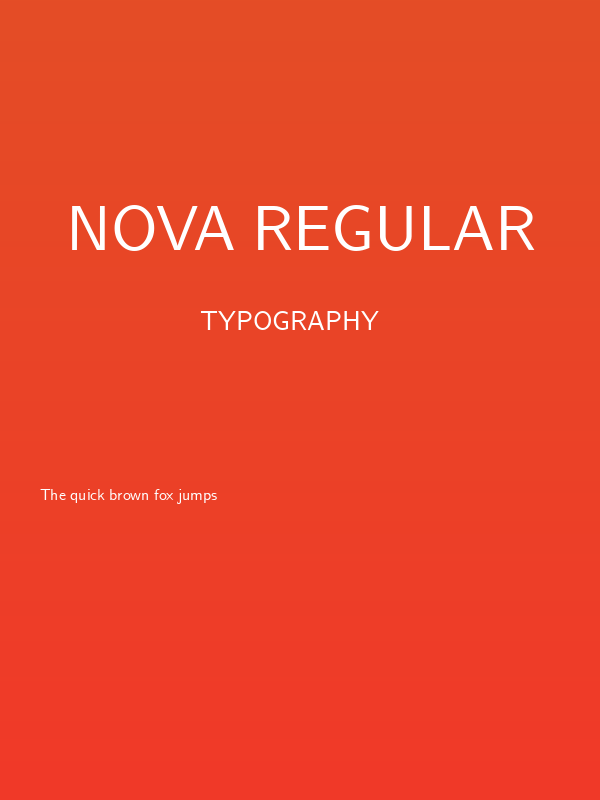 Nova Regular Poster