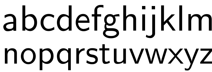 Nova Regular Font LOWERCASE