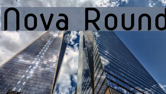 Nova Round Font examples