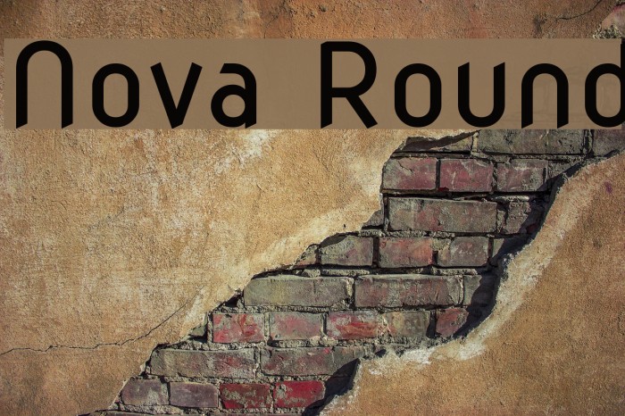 Nova Round Font examples
