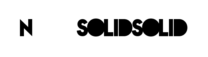 Nova SOLID SOLID  Free Fonts Download
