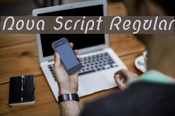 Nova Script Regular Font examples