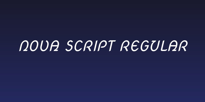 Nova Script Regular Social Header