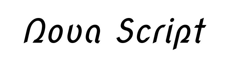 Nova Script Font