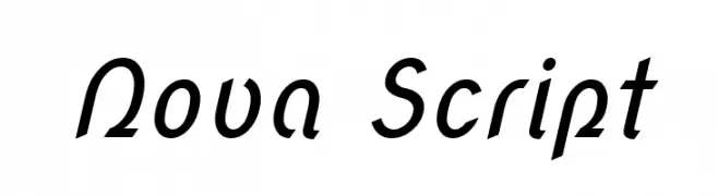 Nova Script  नि: शुल्क फ़ॉन्ट्स डाउनलोड