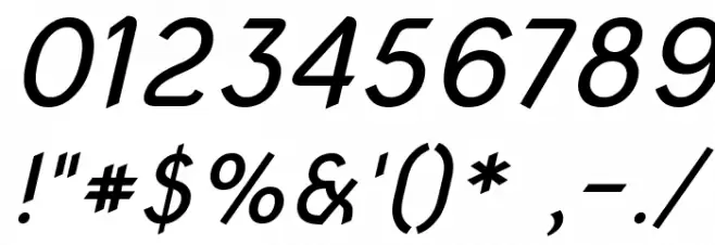 Nova Script Font OTHER CHARS