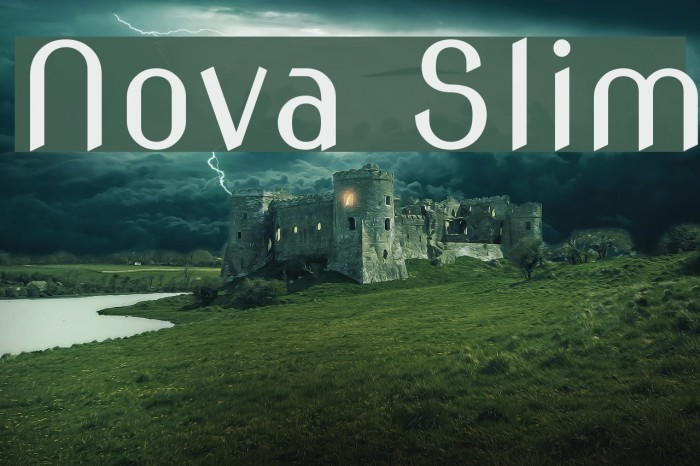 Nova Slim Font examples