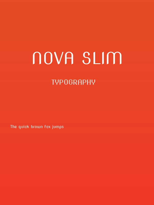 Nova Slim Poster