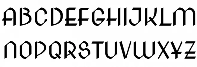 NovaCut Font UPPERCASE