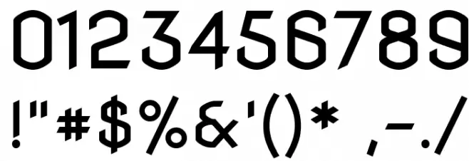 NovaFlat Font OTHER CHARS