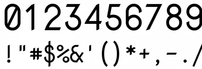 NovaMono Font OTHER CHARS