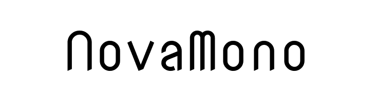 NovaMono Schriftart