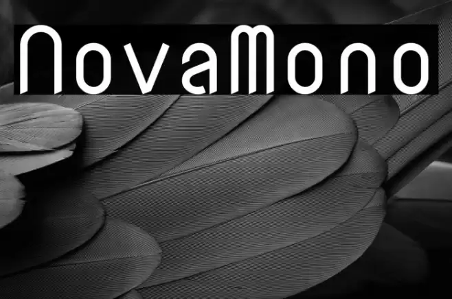 NovaMono Font examples
