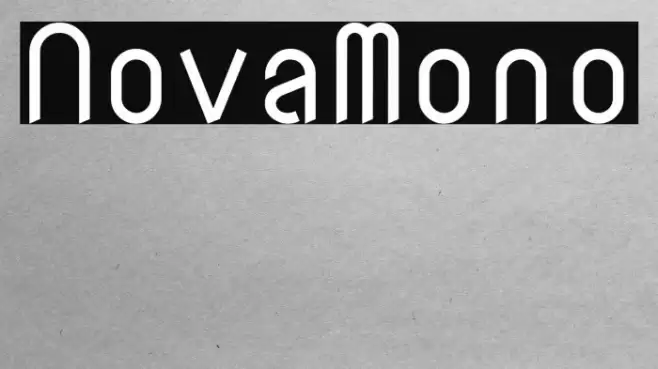 NovaMono Font examples