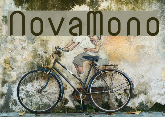 NovaMono Font examples