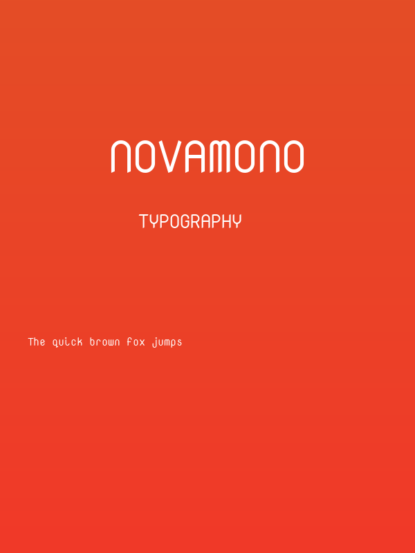NovaMono Poster
