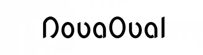NovaOval  Frei Schriftart Herunterladen