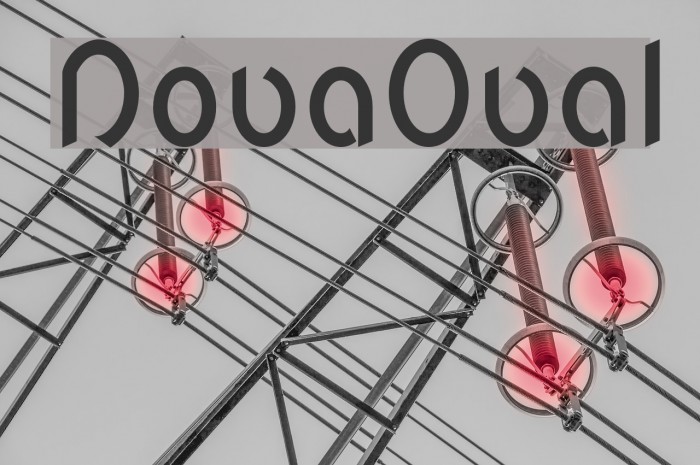NovaOval Font examples