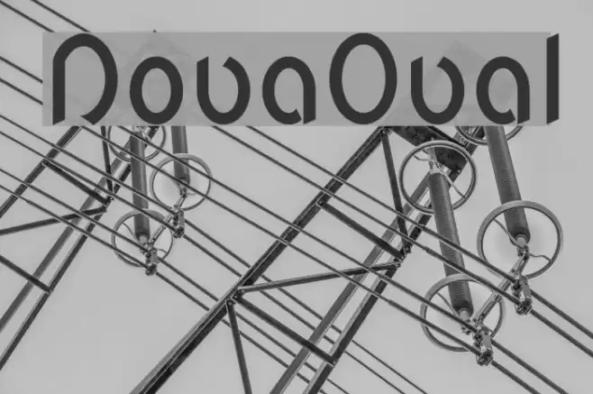 NovaOval Font examples
