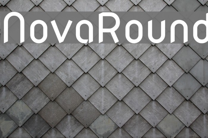 NovaRound Font examples