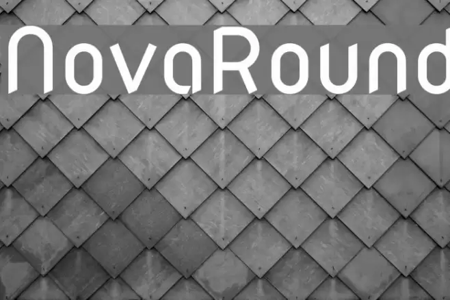 NovaRound Font examples