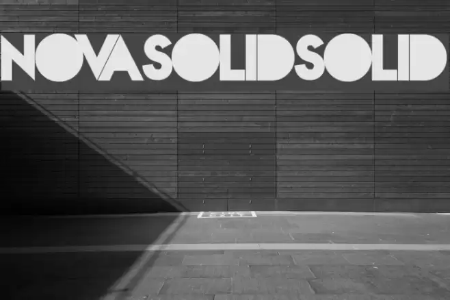 NovaSOLIDSOLID Font examples